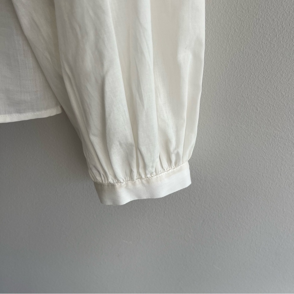 Banana Republic Bohemian Cream Blouse Small - Picture 6 of 9